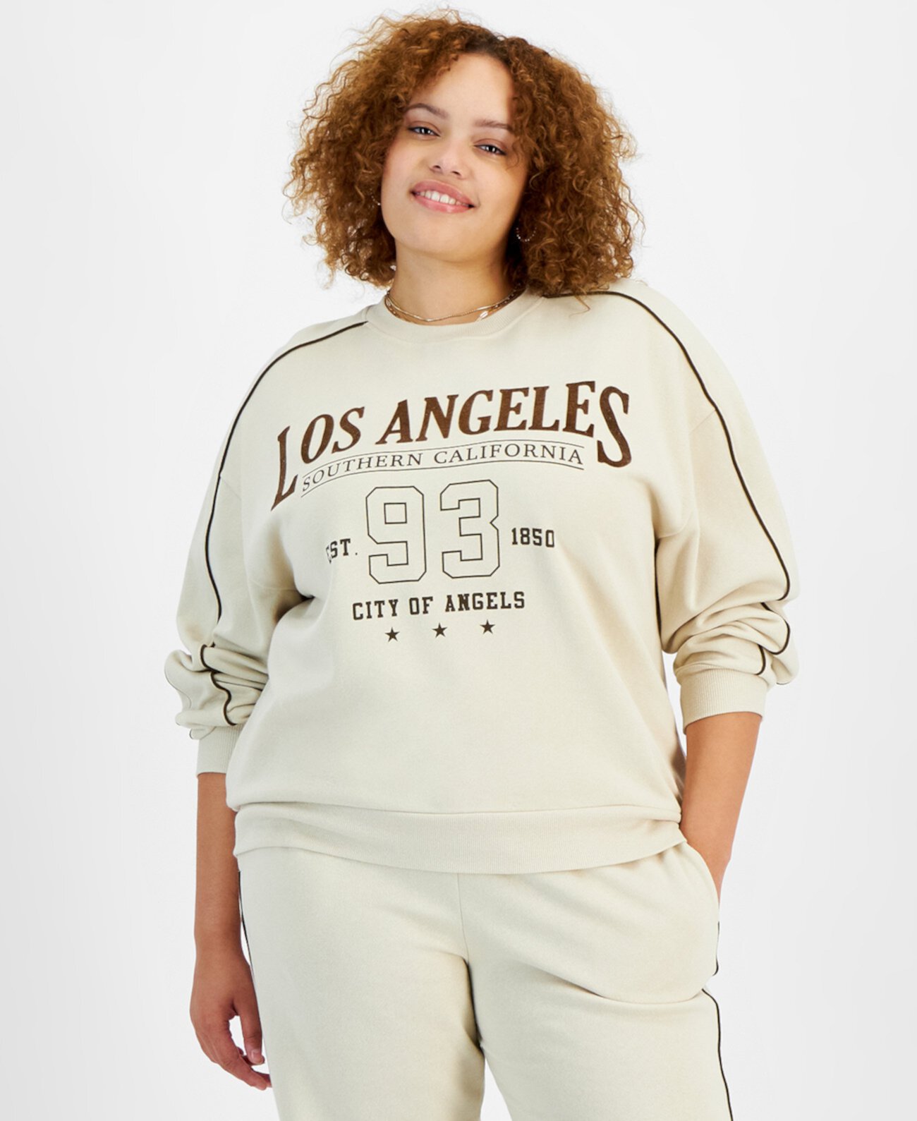 Женская Толстовка Rebellious One Trendy Plus Size Los Angeles Rebellious One