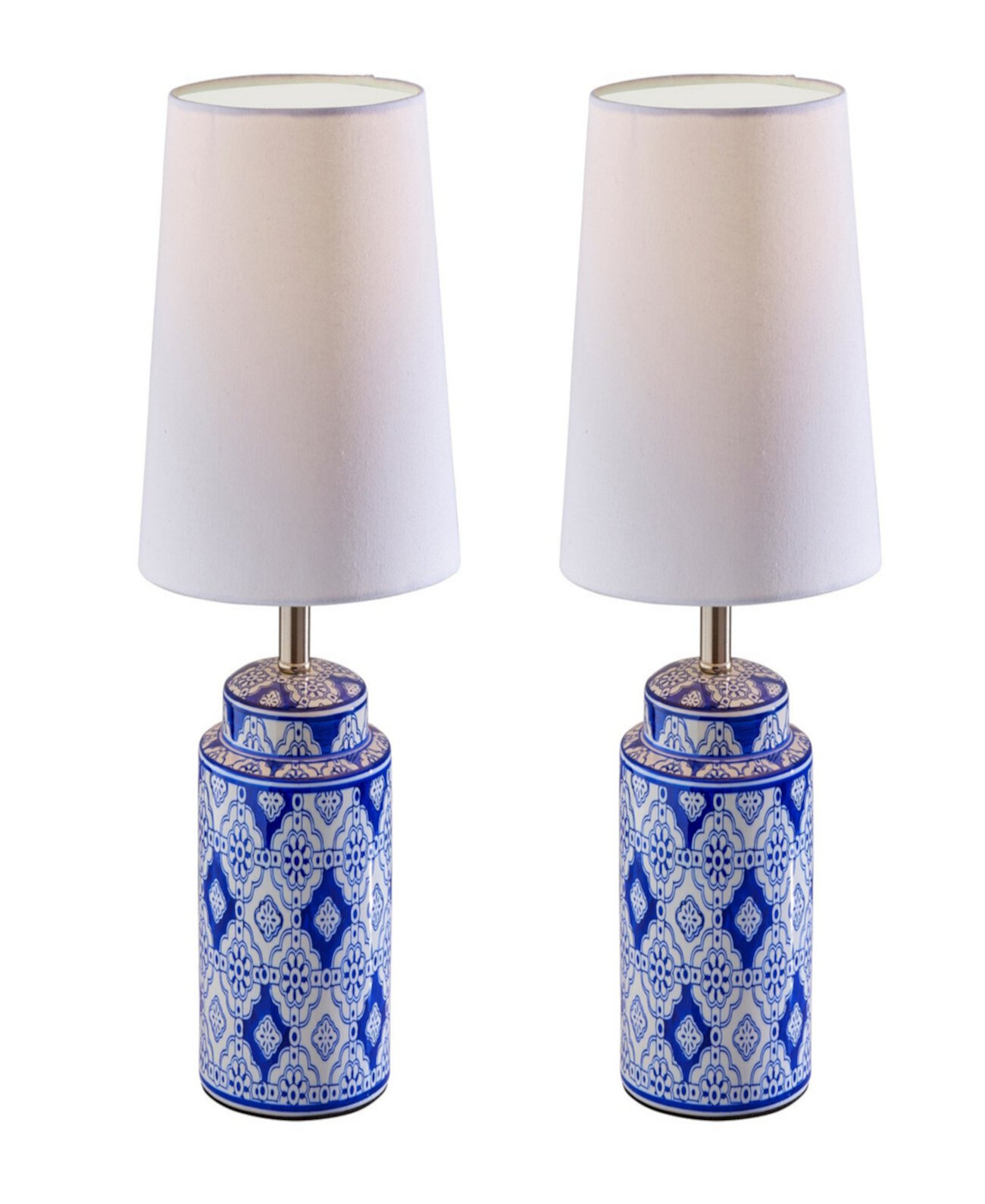 17" Ceramic Polly Set of 2 Table Lamps Adesso