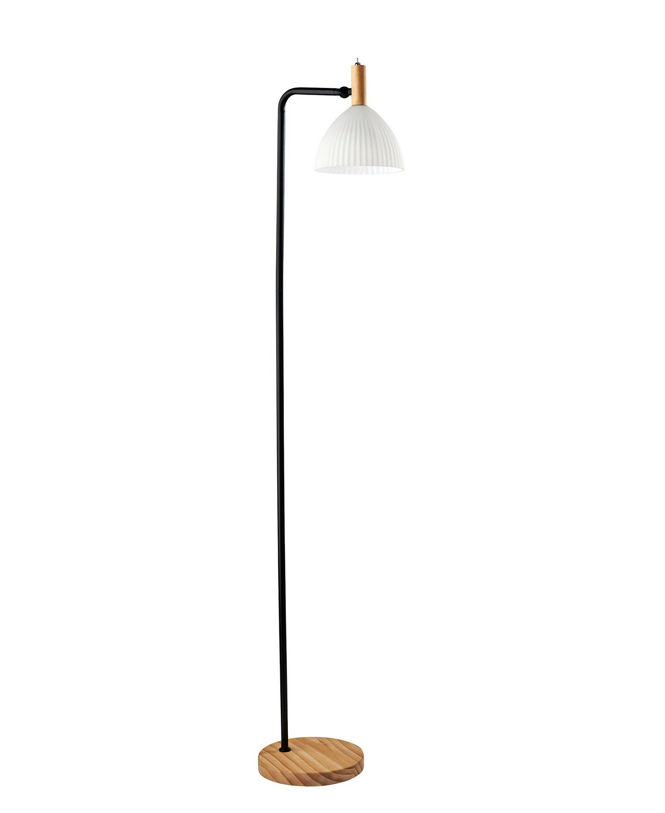 60" Wood Peyton Floor Lamp Adesso