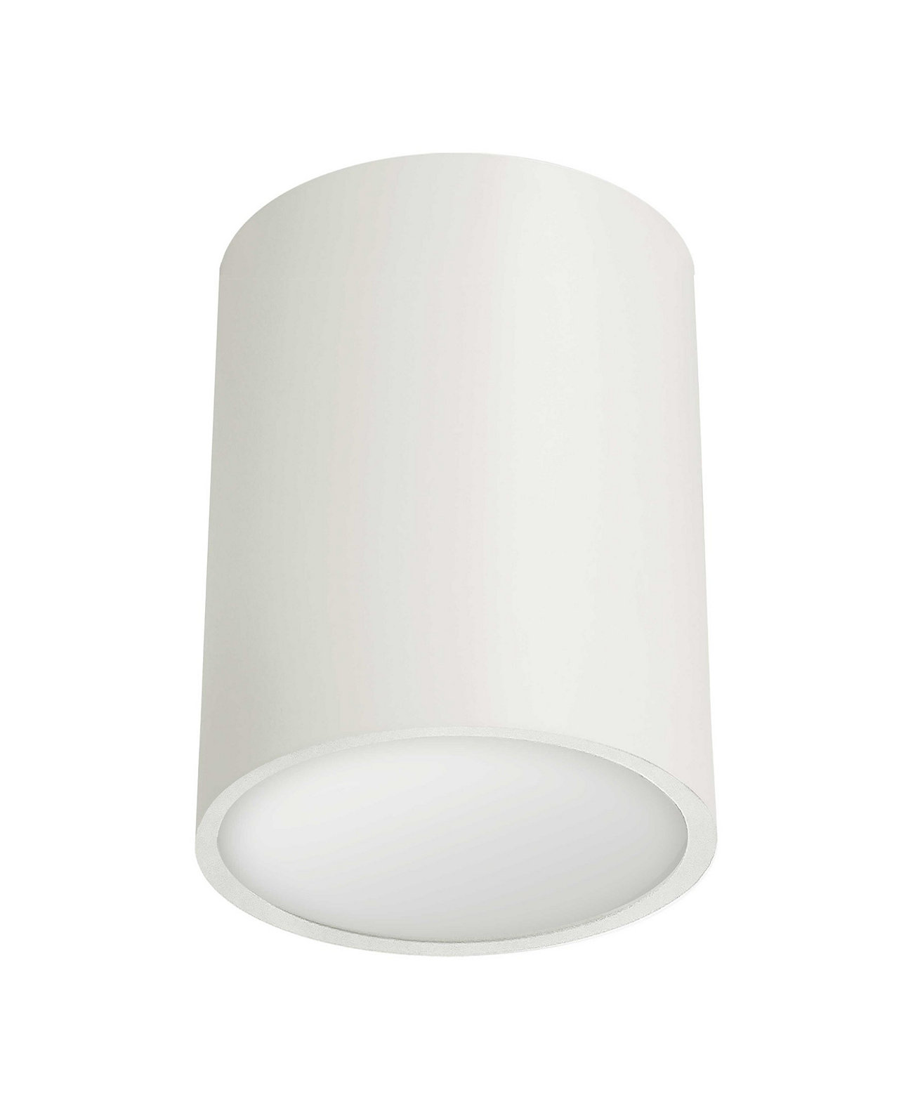 6" Metal Echo Matte White 12W Flush Mount with Frosted Diffuser Dainolite