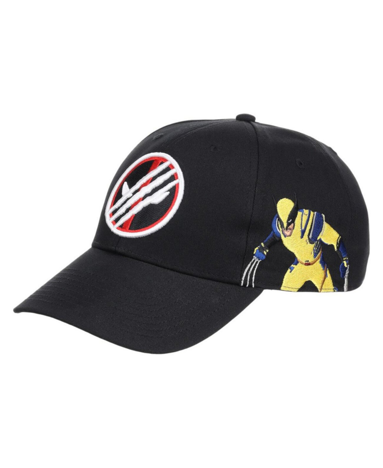 Бейсболка Lids Черная Мужская Deadpool Wolverine MVP Регулируемая Lids