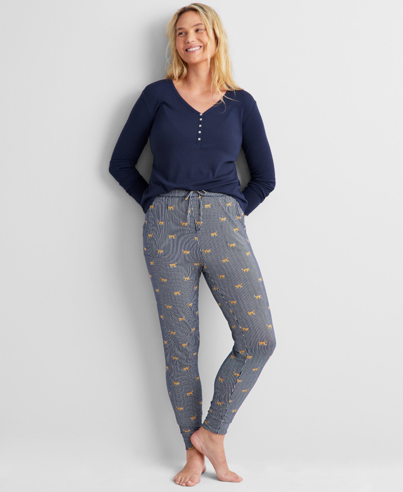 Printed Jogger Pajama Pants XS-3X, Created for Macy's State of Day