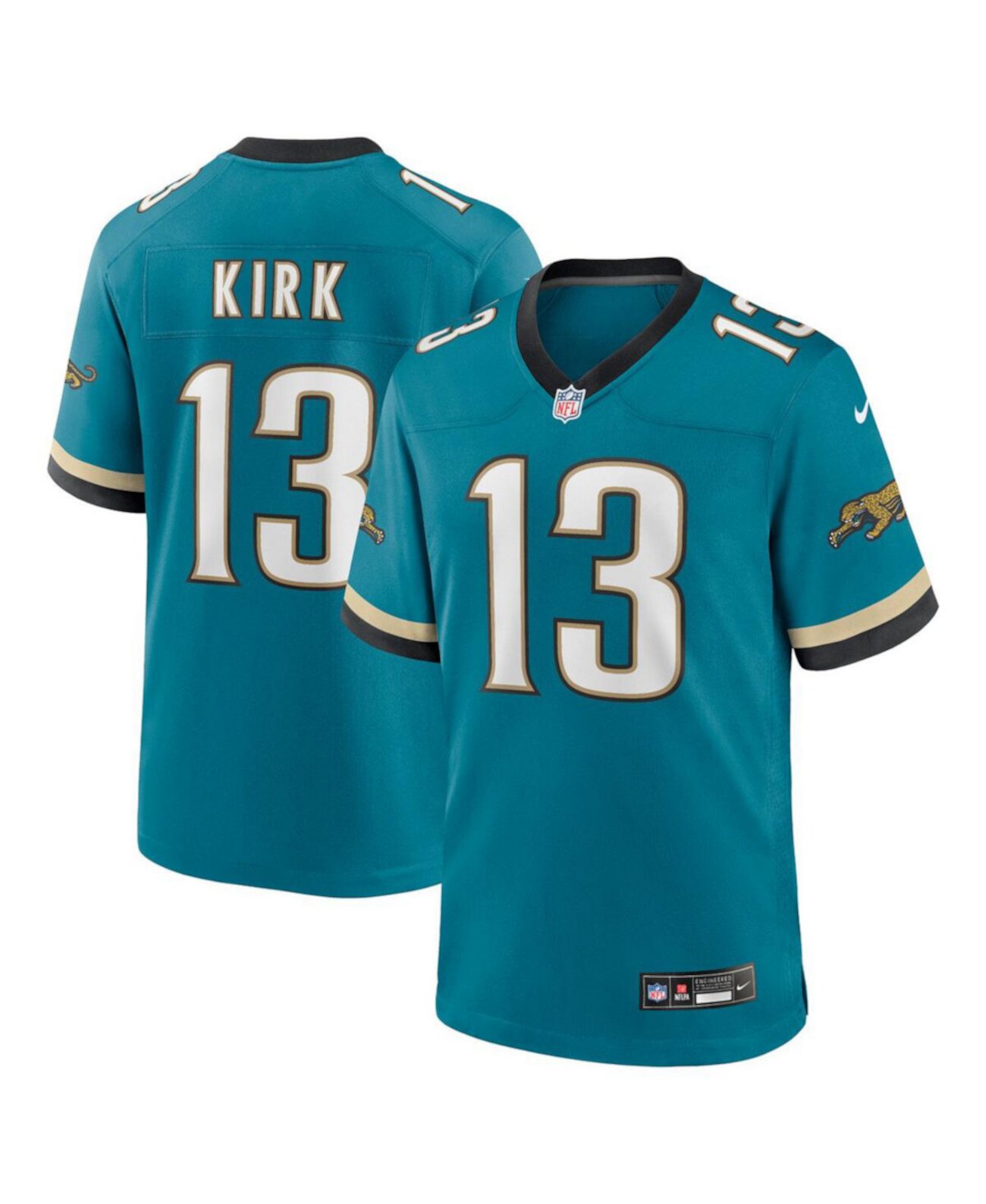 Мужское Джерси Nike Christian Kirk Teal Jacksonville Jaguars Prowler Throwback Player Game Fanatics