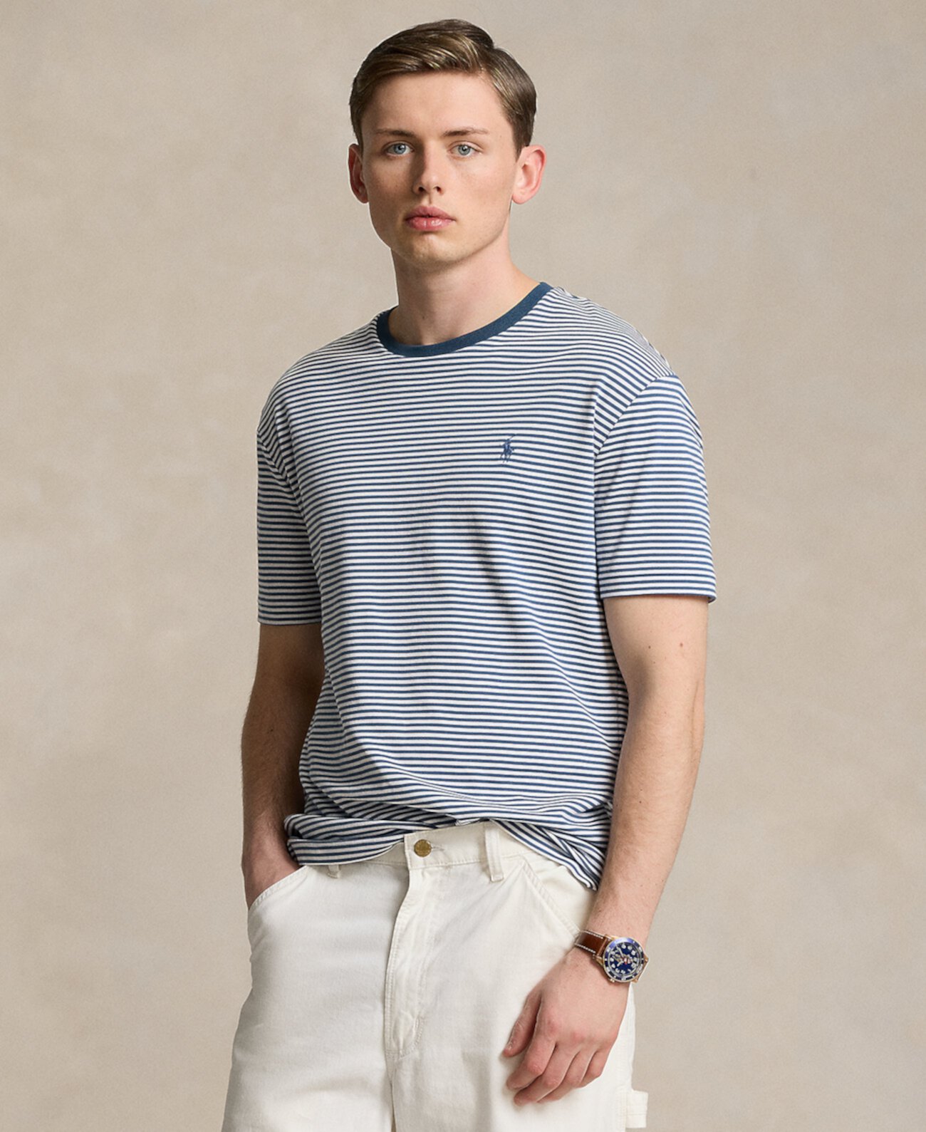 Мужская Футболка Polo Ralph Lauren Custom Slim Fit Soft Cotton Polo Ralph Lauren