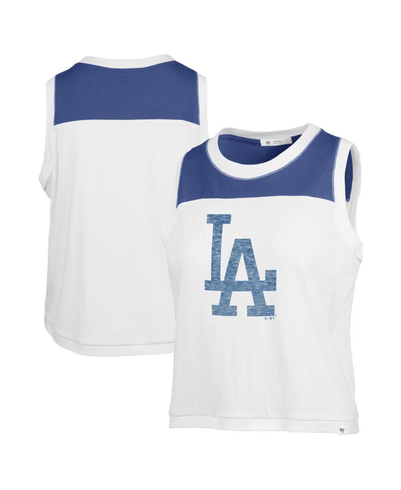 Женская майка '47 Brand Los Angeles Dodgers Premier Zoey с закругленным подолом, 100% хлопок '47 Brand