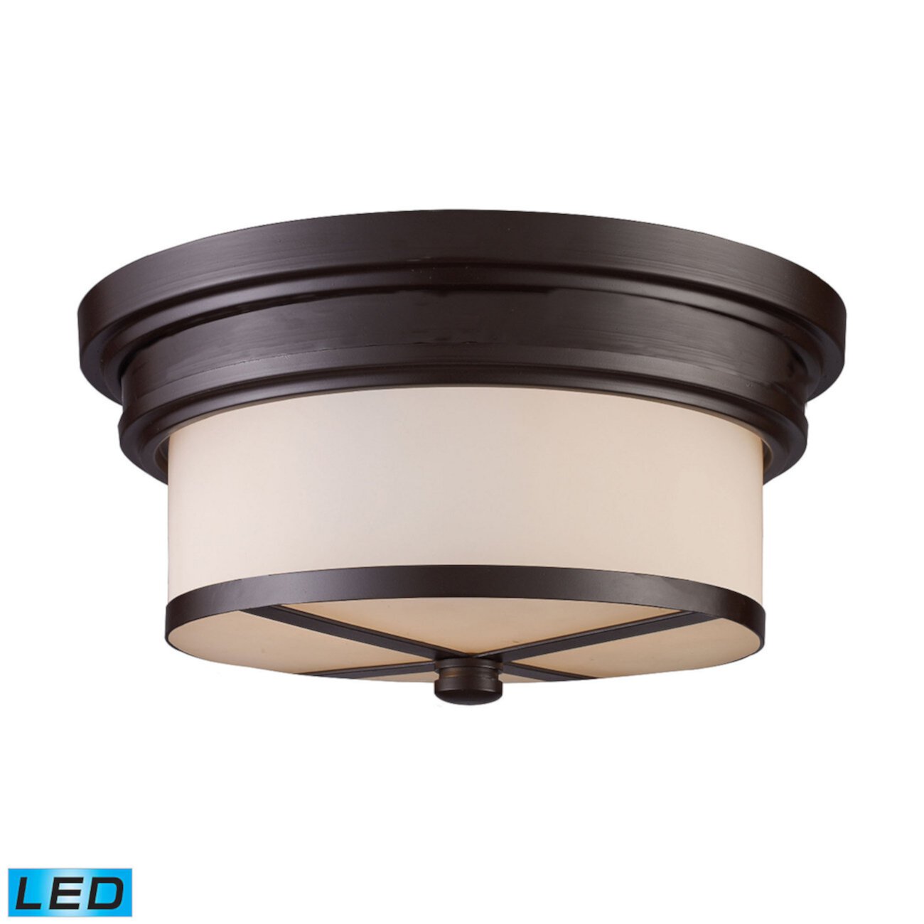 Flush Mount 2-Light in Oiled Bronze - LED, 800 Lumens (1600 Lumens Total) with Full Scale Dimming Range Macy's