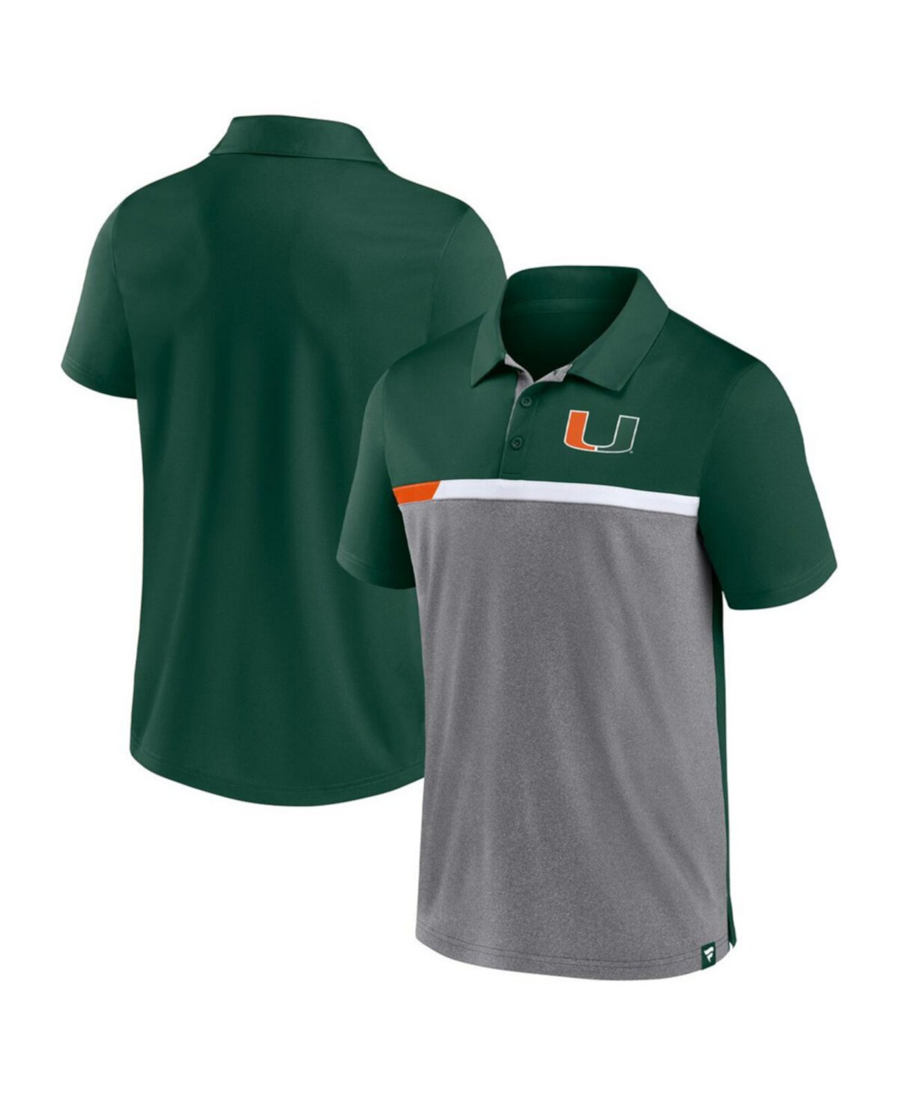 Мужская Поло рубашки Fanatics Miami Hurricanes Split Block Color Block Fanatics