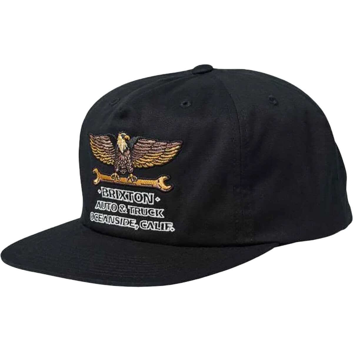 Кепка с высокой посадкой Repair High Profile Snapback, хлопковая смесь, с вышивкой орла и замка Brixton