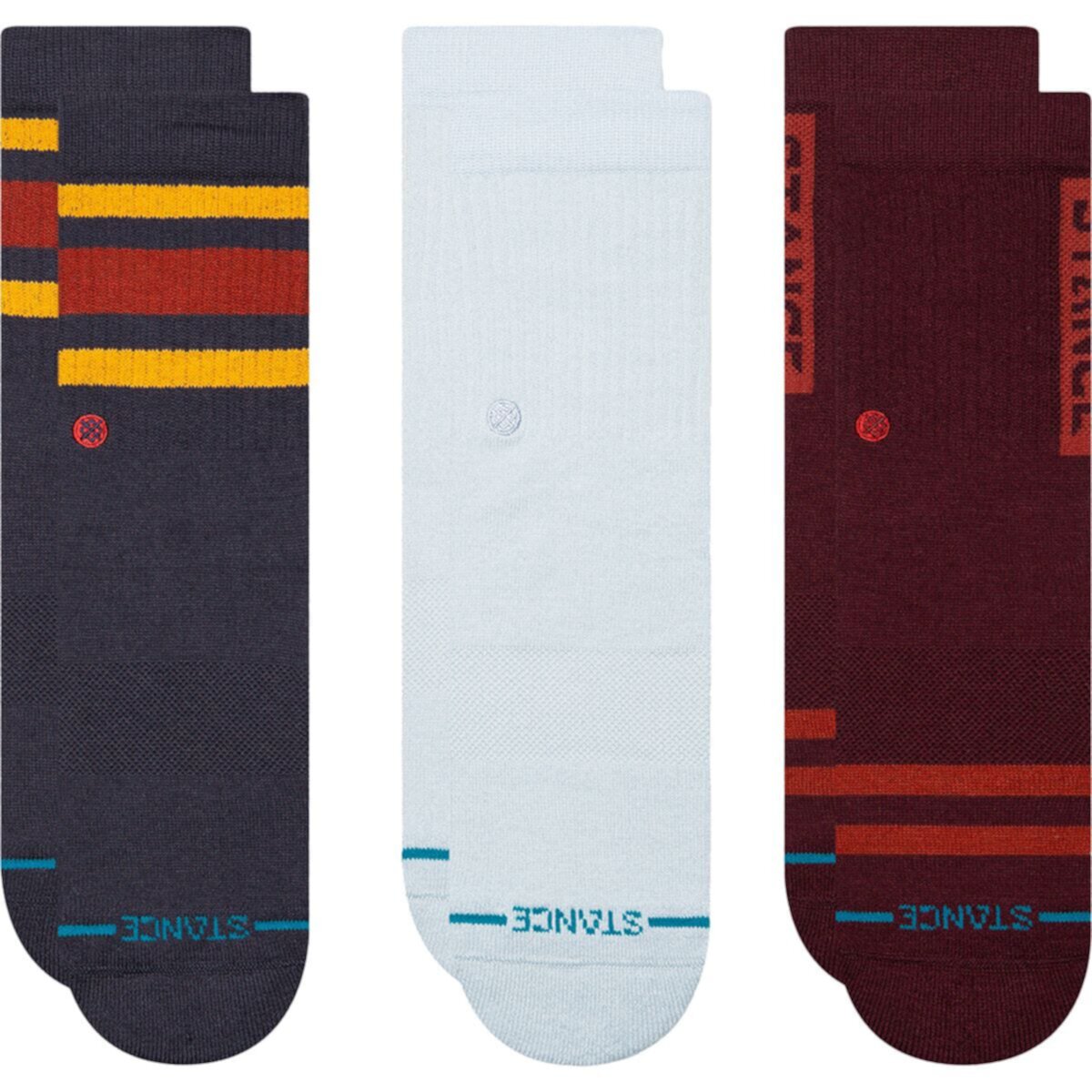 Унисекс Детские носки Stance Icon Mixed Crew Sock - 3-Pack Stance