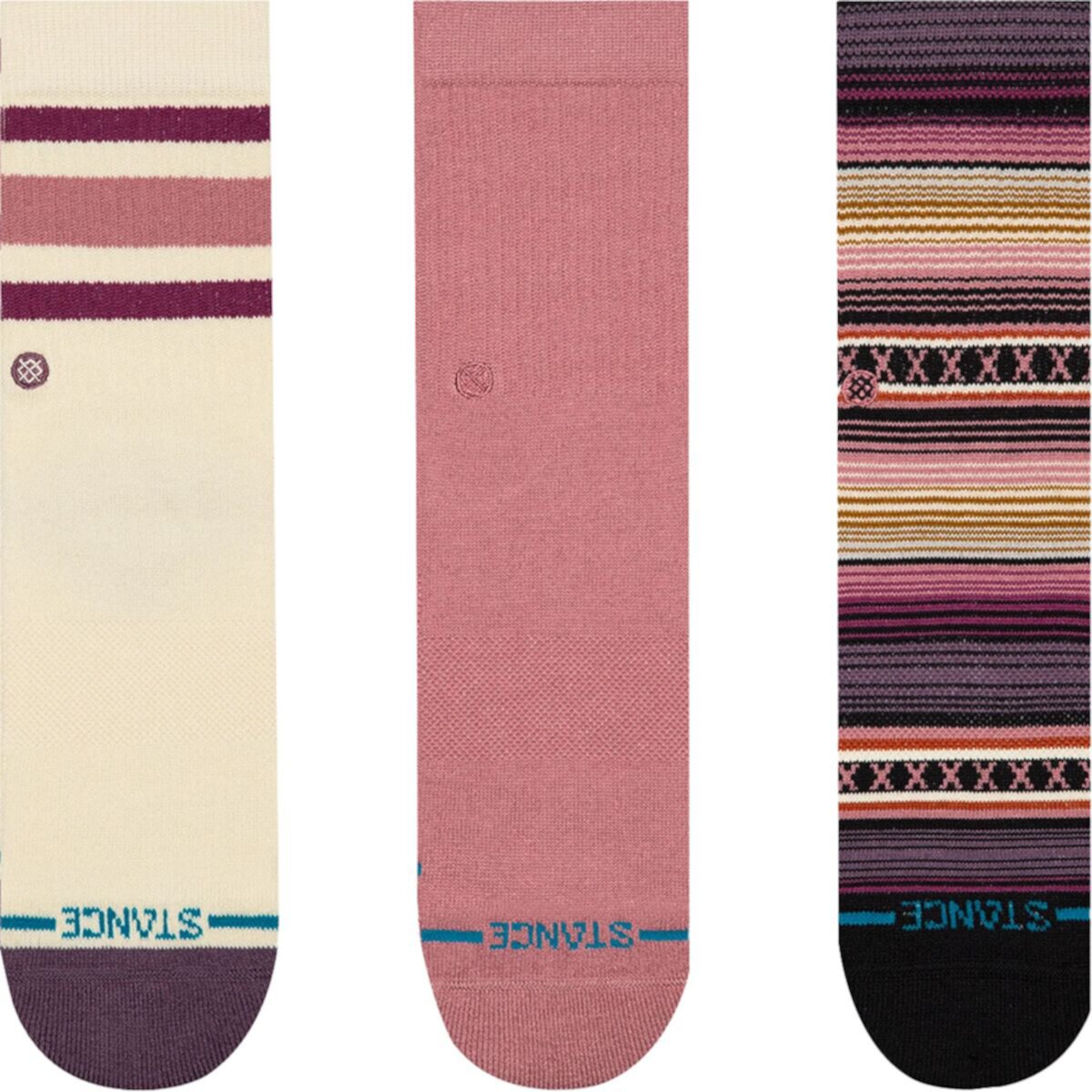 Унисекс Детские носки Stance Icon Mixed Crew Sock - 3-Pack Stance