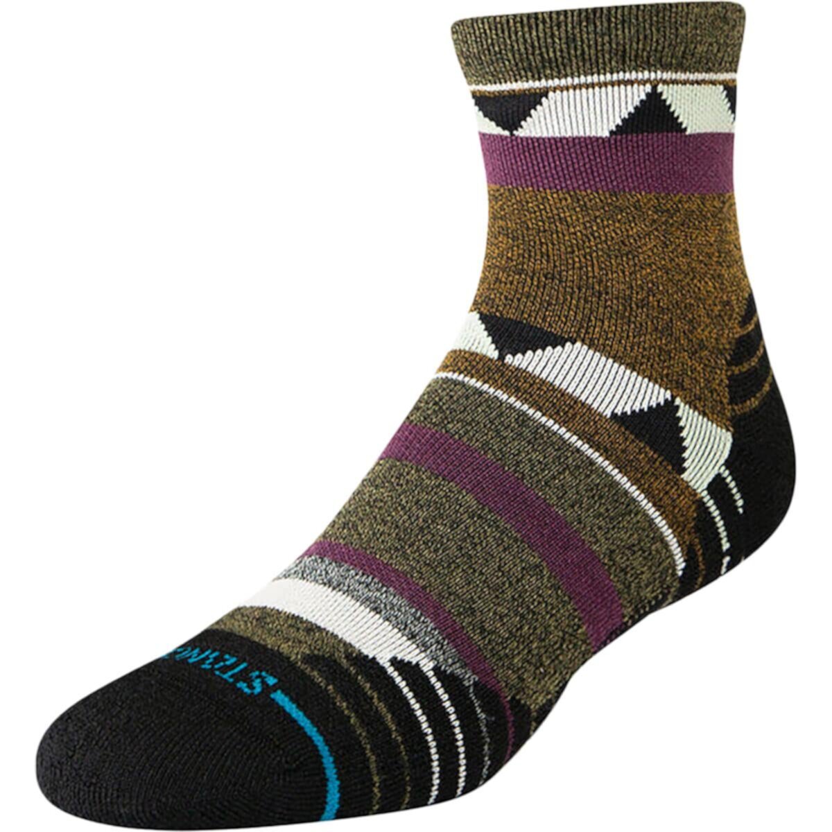 Четверть носки Stance Climbers Mid Wool с поддержкой и дышащими свойствами Stance