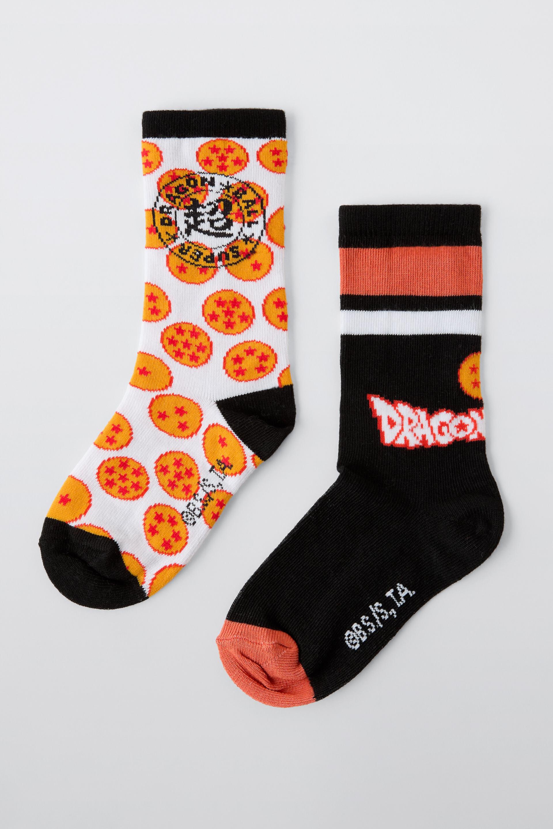 Унисекс Детские носки Zara TWO-PACK OF DRAGON BALL © SOCKS Zara