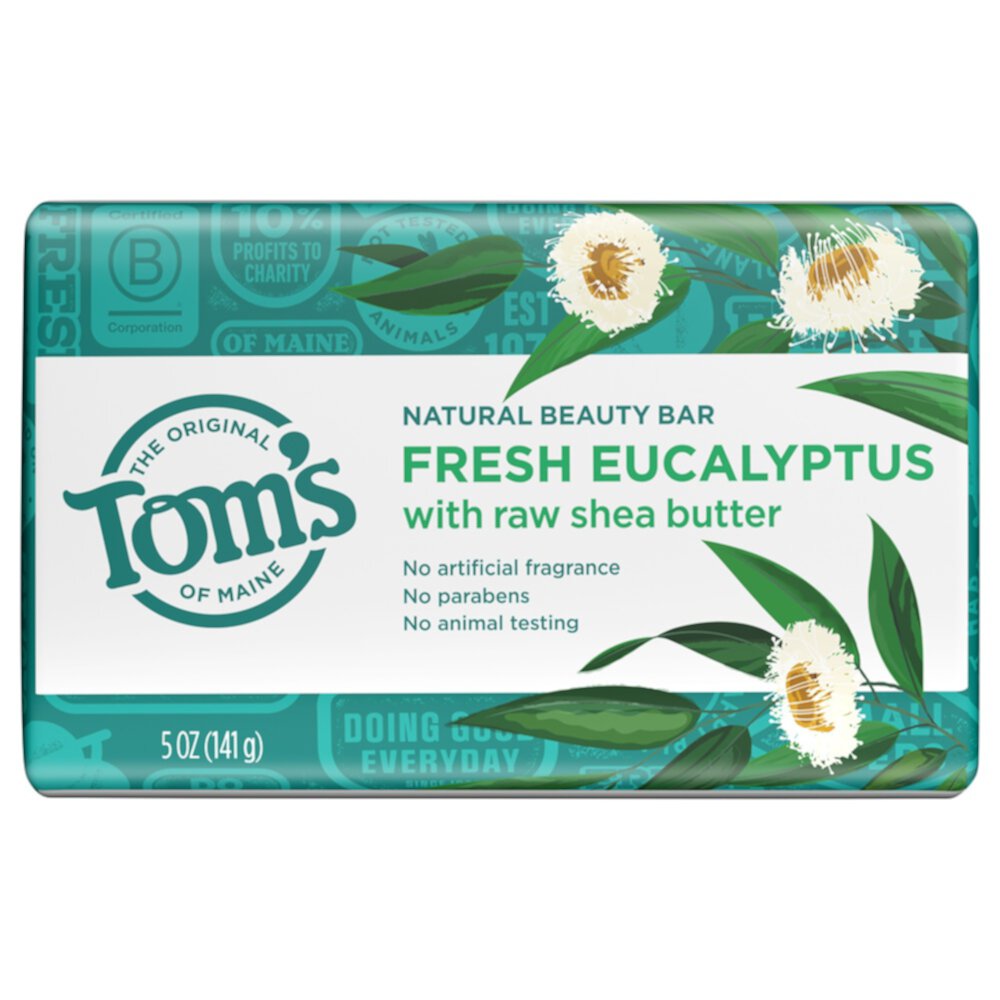 Natural Beauty Bar Soap Fresh Eucalyptus -- 5 oz Tom's of Maine