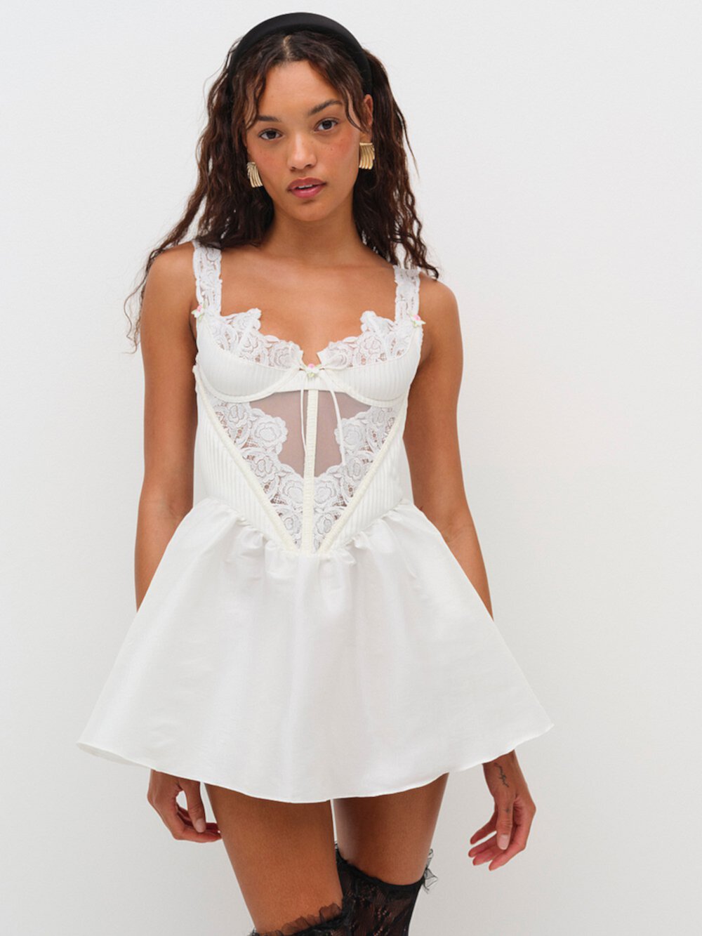 Женское Сексуальное белье for LOVE & LEMONS Isabella Slip Dress For LOVE & LEMONS