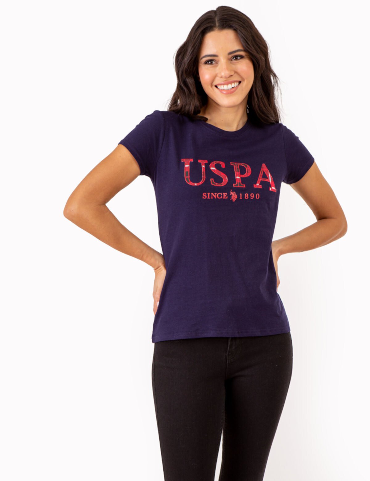 Женская Футболка U.S. POLO ASSN. STITCH APPLIQUE CREW NECK U.S. POLO ASSN.