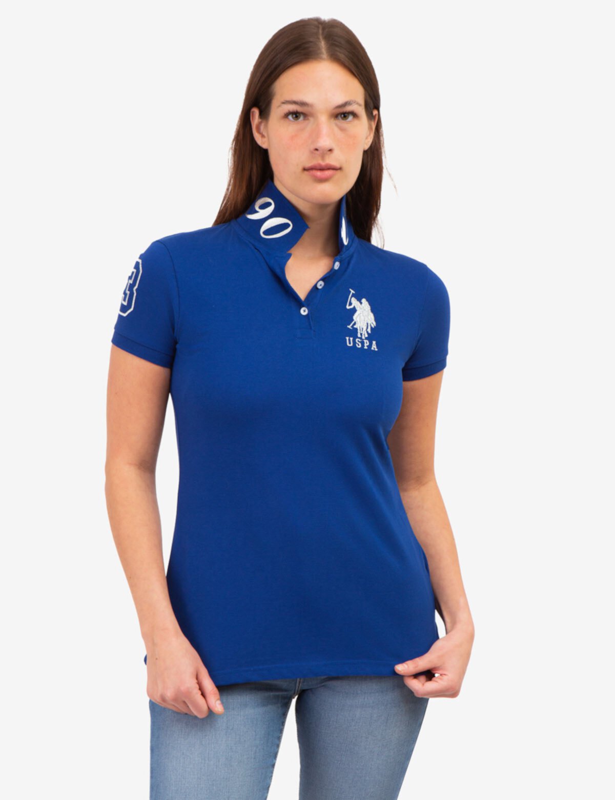 Женская Поло рубашки U.S. POLO ASSN. METALLIC PRINT U.S. POLO ASSN.