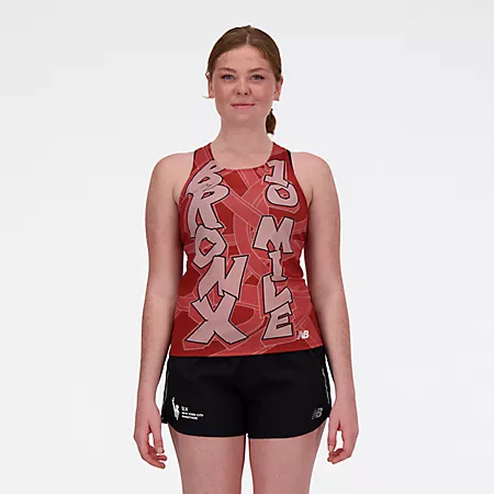 Женская Спортивная одежда New Balance Bronx 10 Mile Printed Singlet New Balance