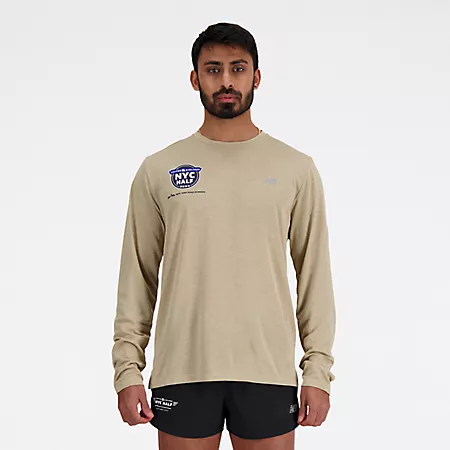 Мужская Футболка New Balance United Airlines NYC Half Athletics Long Sleeve New Balance