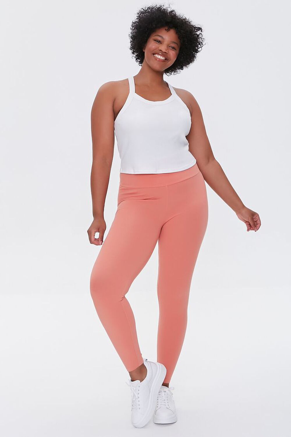 Plus Size Basic High-Rise Leggings FOREVER21