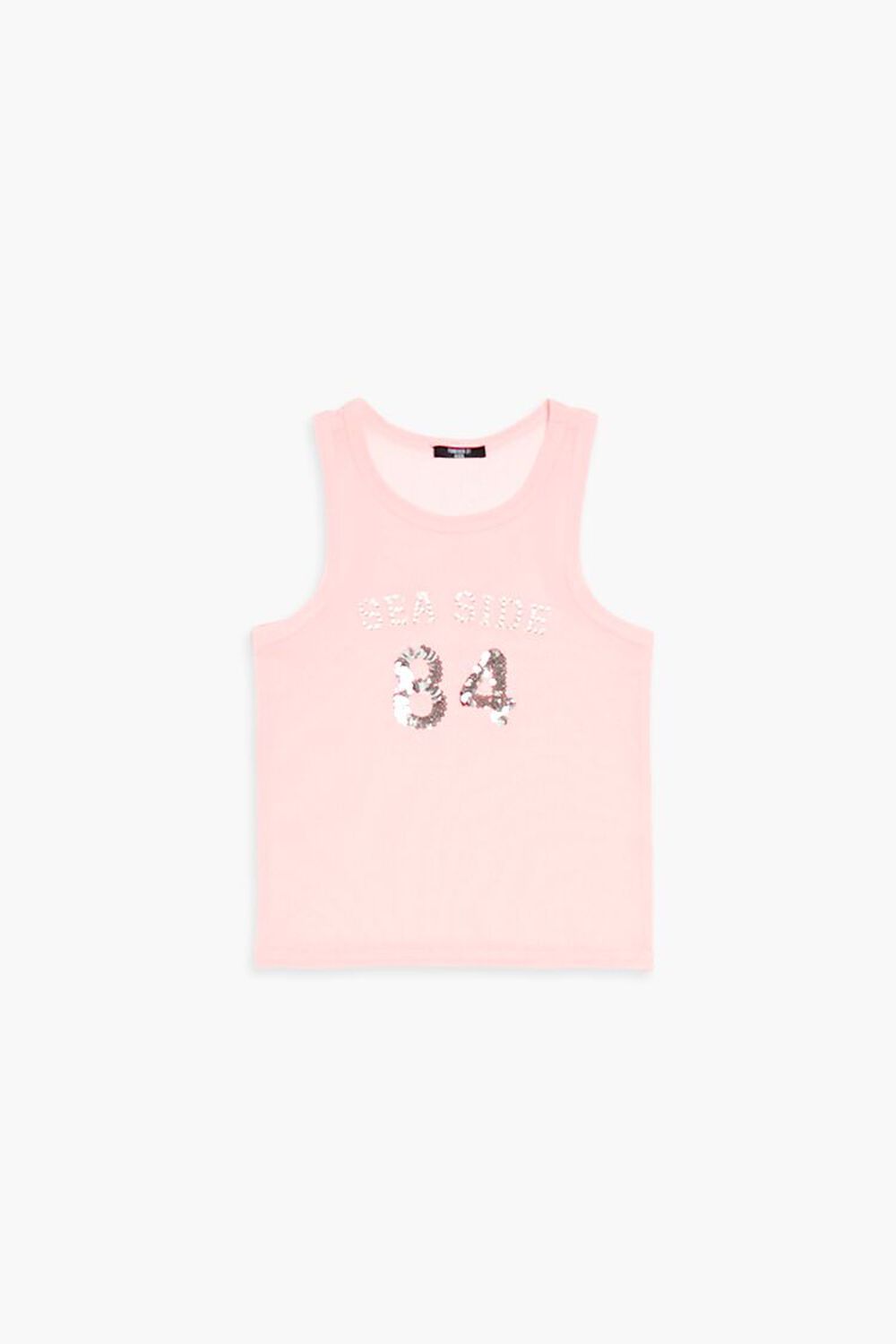 Детская сетчатая майка с пайетками FOREVER21 'Sea Side 84' Forever21