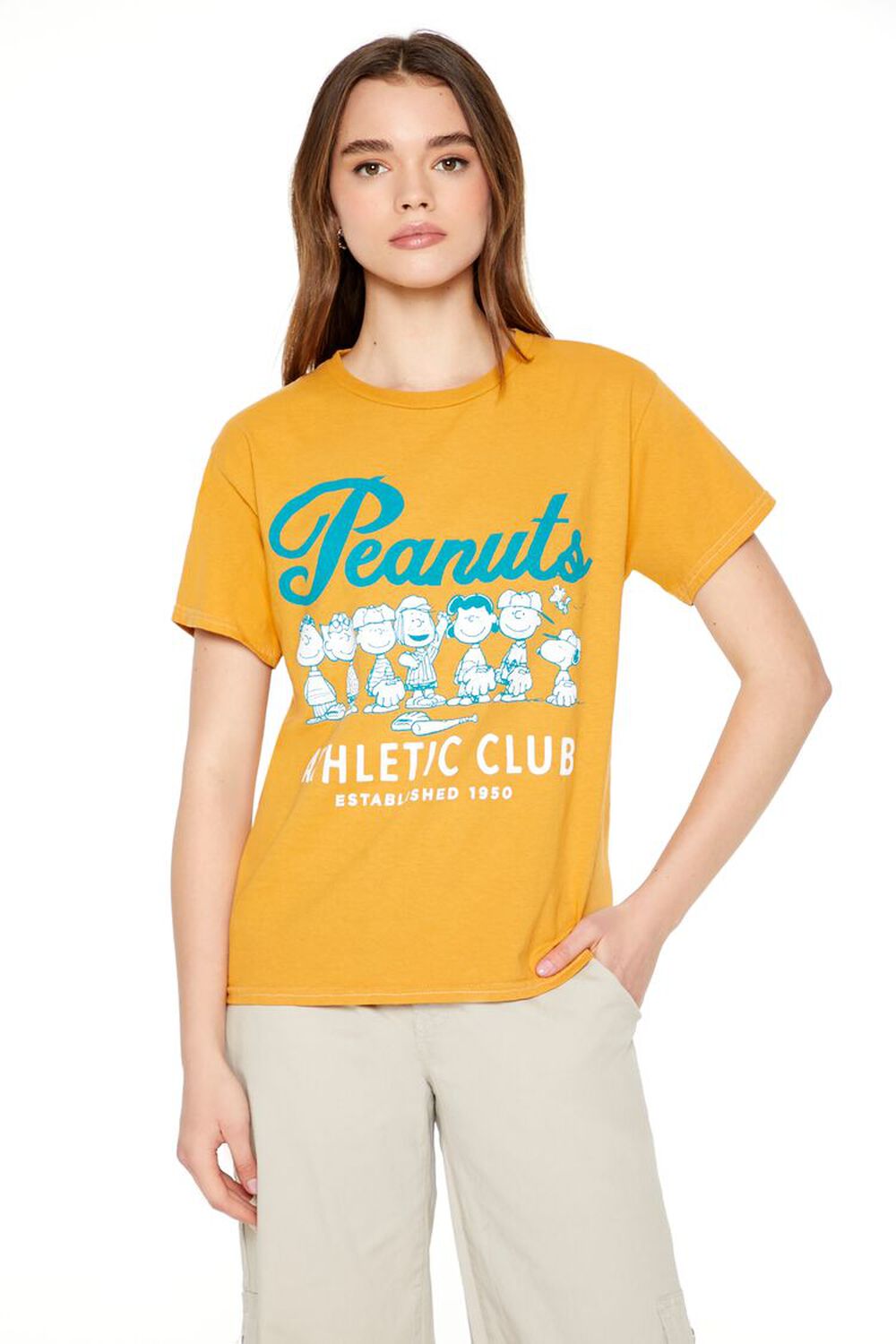 Женская Футболка F21 Peanuts Athletic Club F21