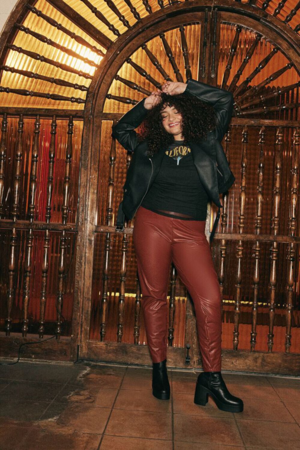 Plus Size Faux Leather Leggings FOREVER21