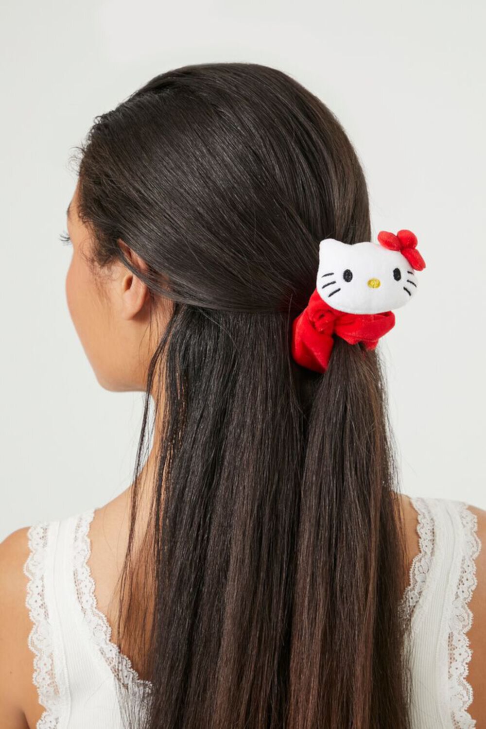 Эластичная плетёная резинка для волос с принтом Hello Kitty FOREVER21