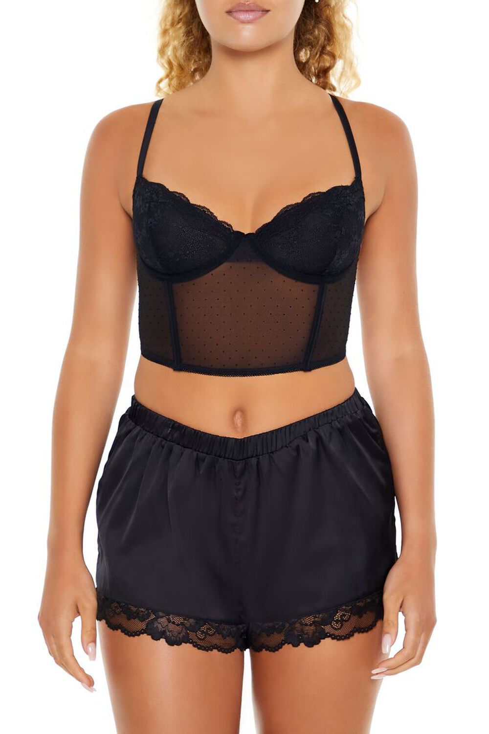 Женский Корсет FOREVER21 Lace Lingerie Corset Cami FOREVER21