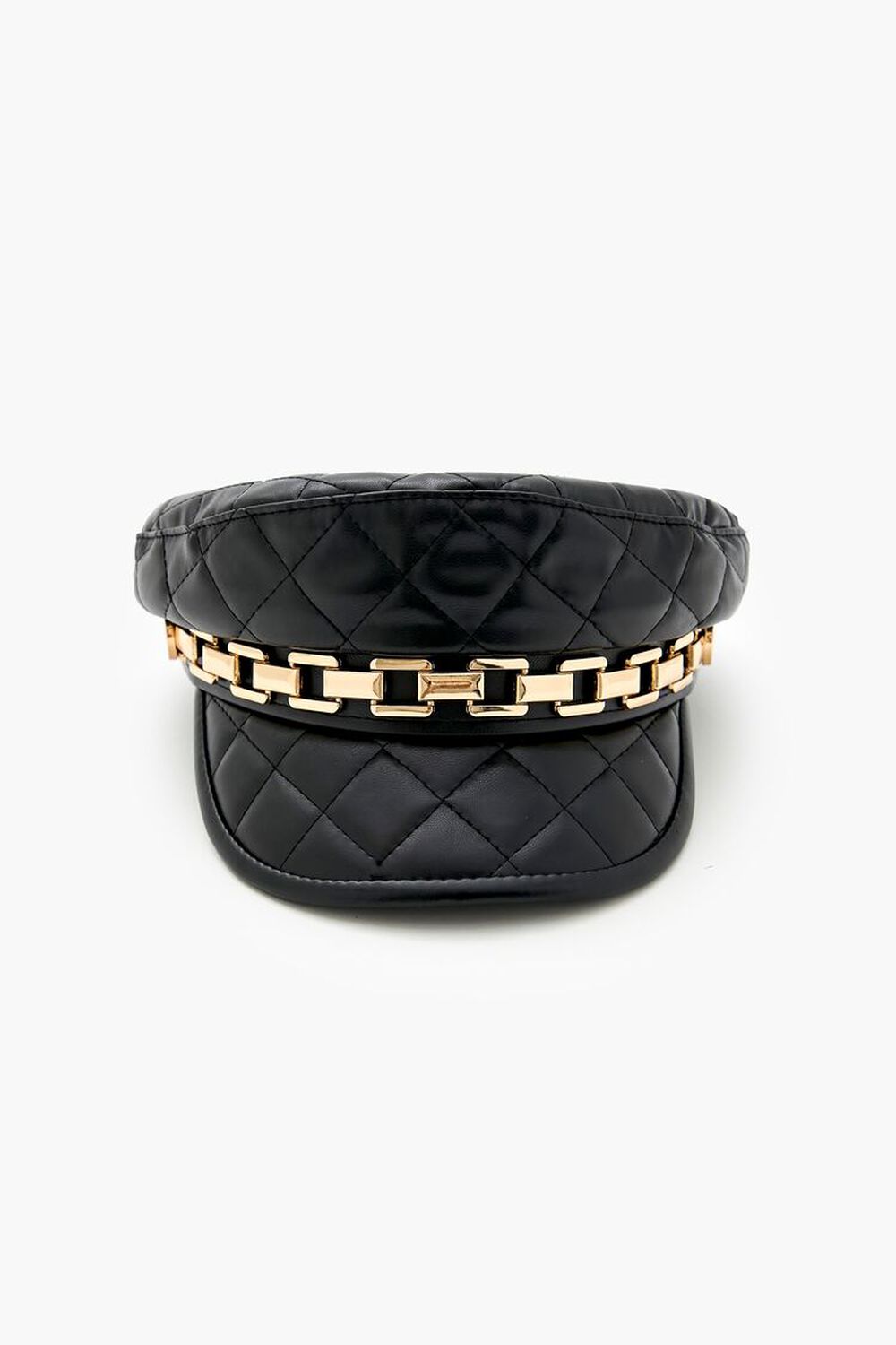 Quilted Chain-Trim Cabbie Hat FOREVER21