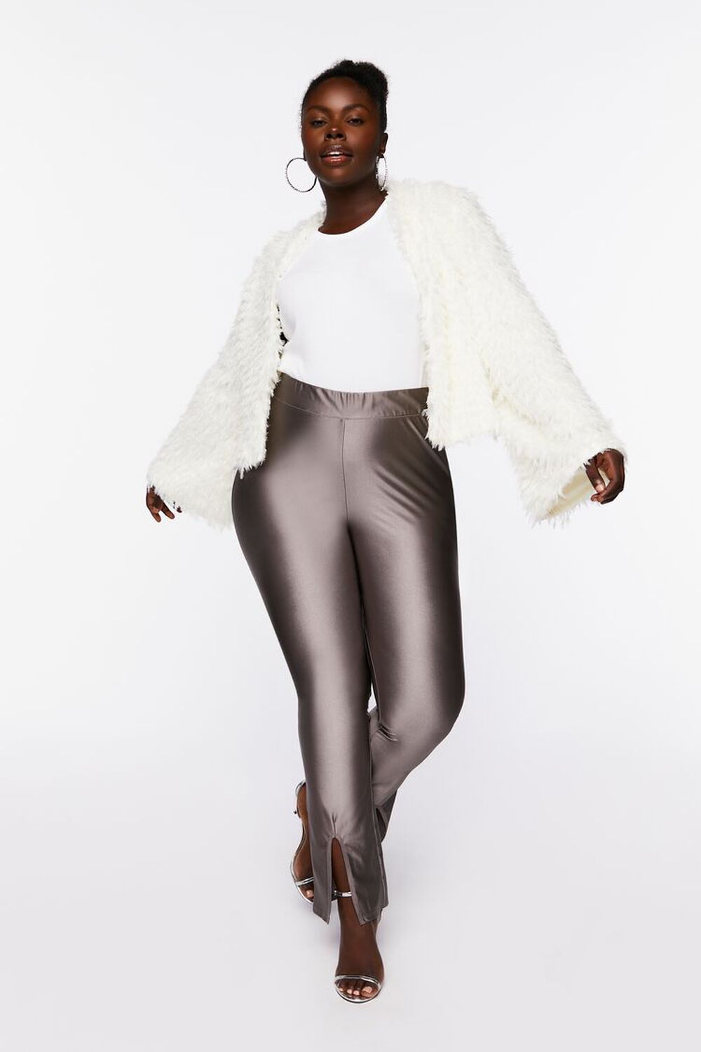 Plus Size Split Hem Leggings FOREVER21