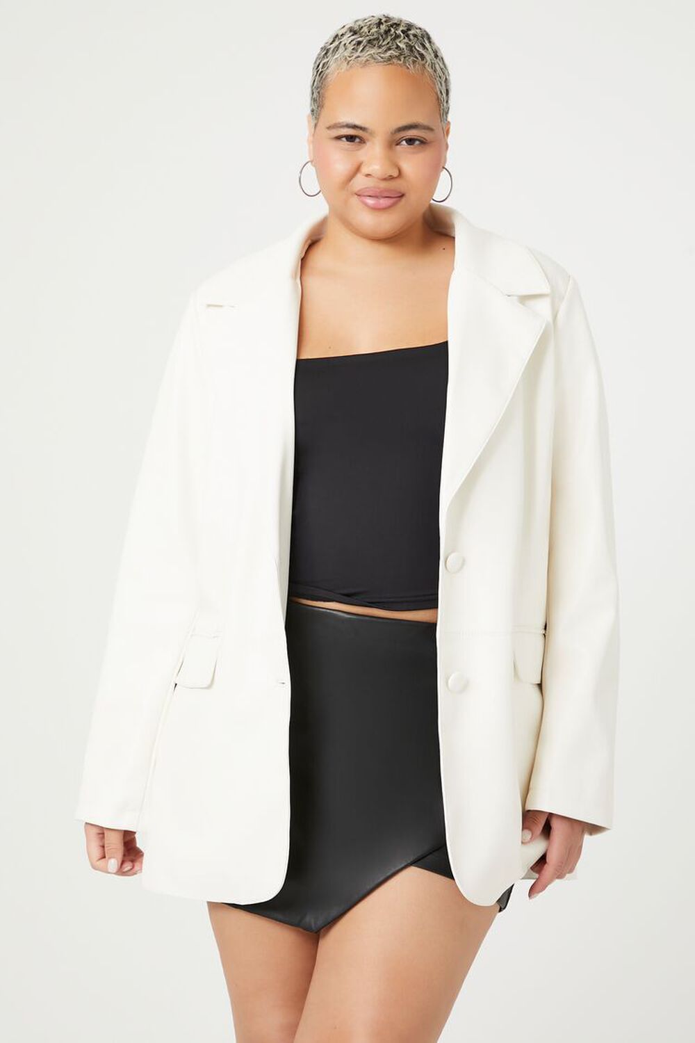 Женский Блейзер FOREVER21 Plus Size Faux Leather FOREVER21