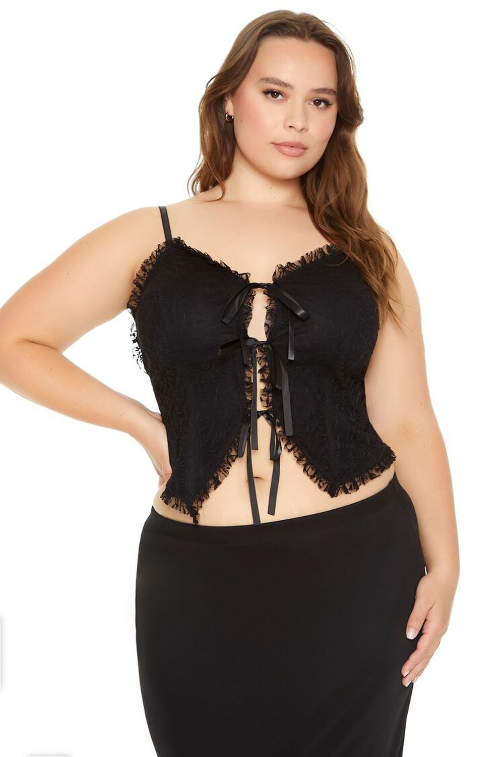 Plus Size Lace Bow Cami F21