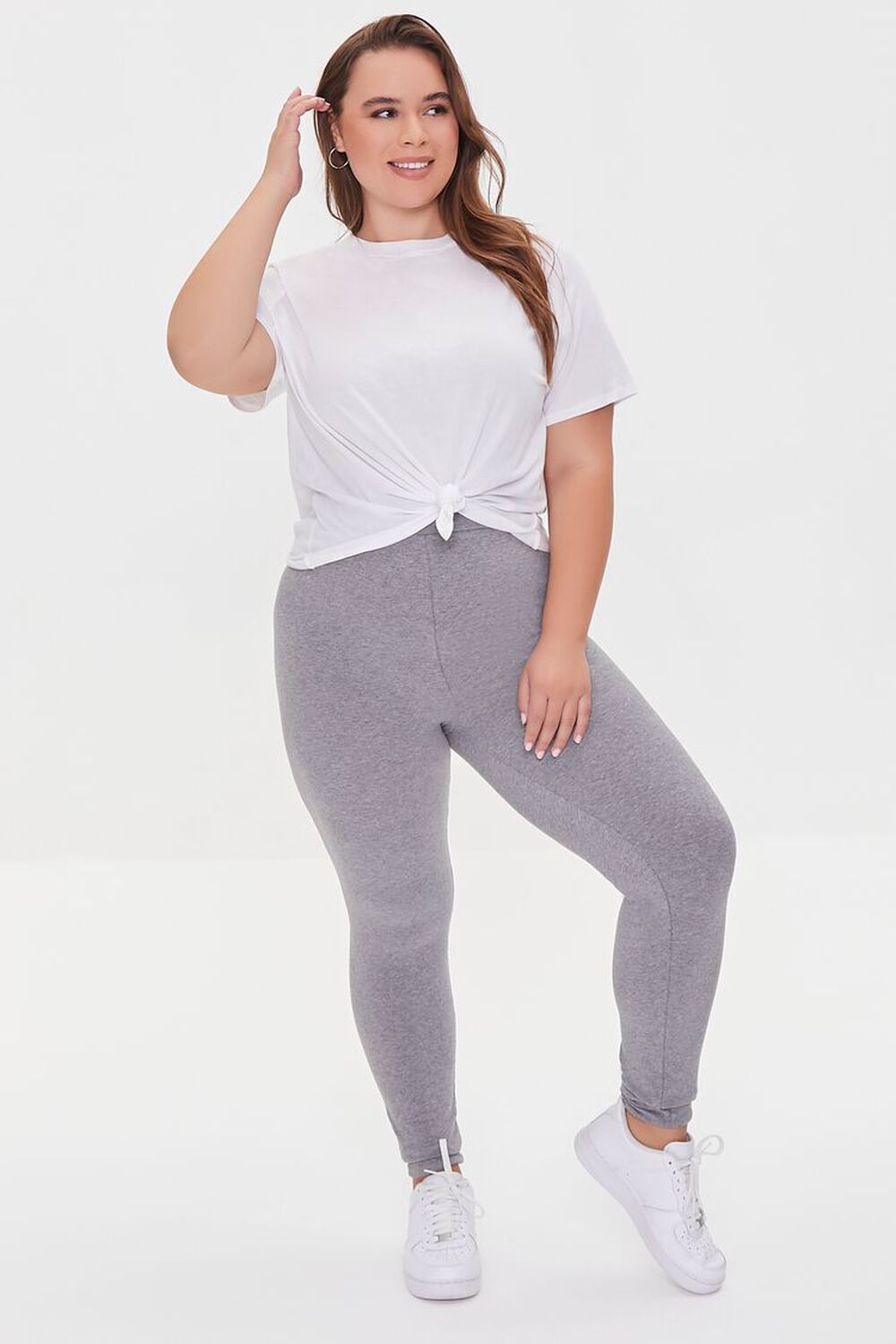 Plus Size Basic High-Rise Leggings FOREVER21