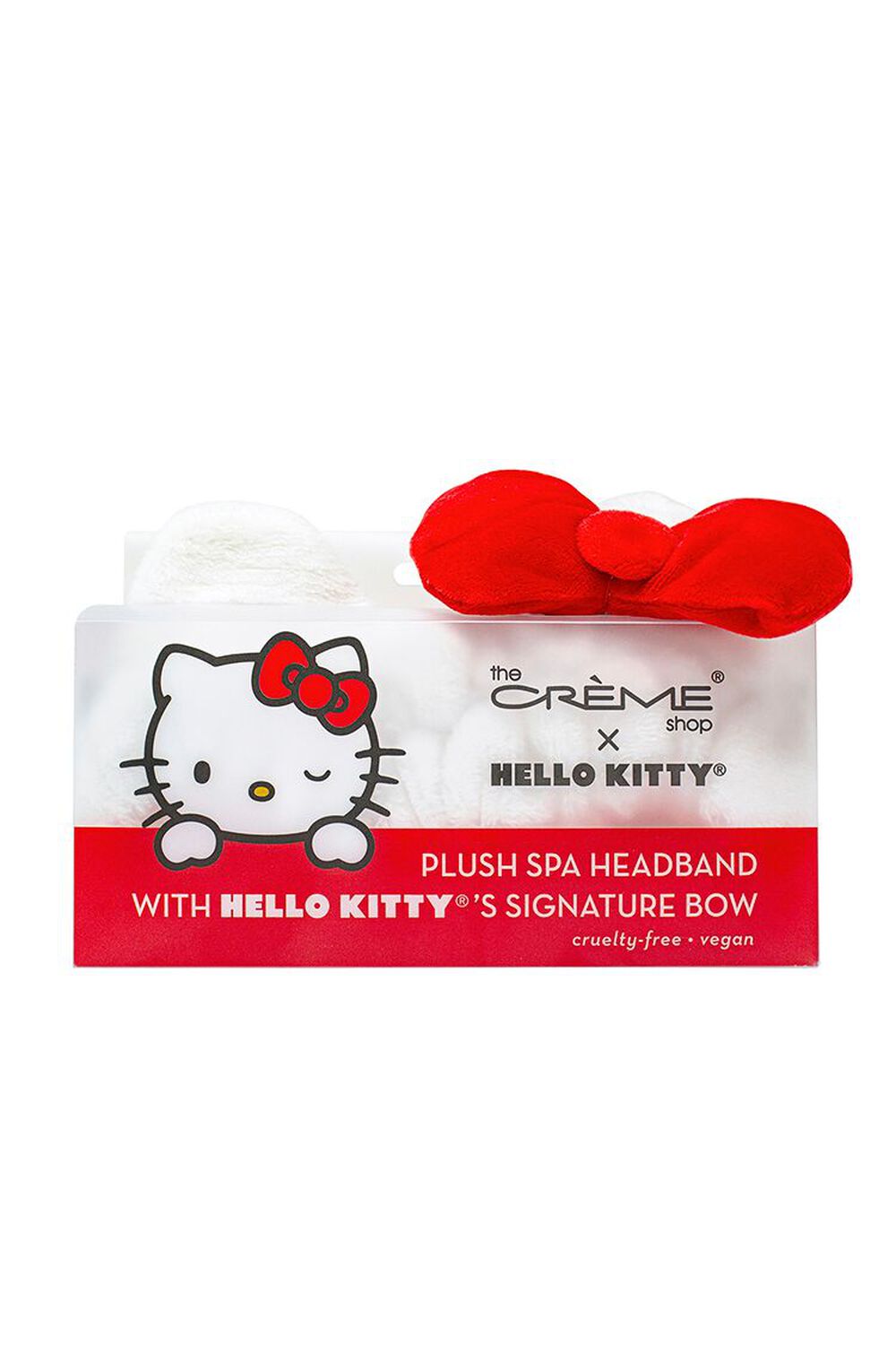 Ободок для волос FOREVER21 The Crème Shop Signature Hello Kitty Bow Plush Spa FOREVER21