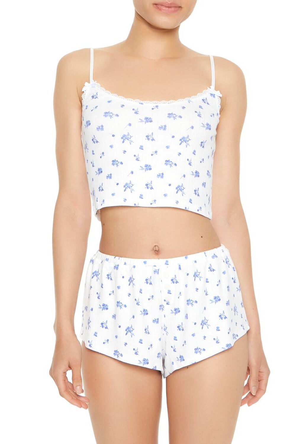 Женская Пижама FOREVER21 Ditsy Floral Cami & Shorts FOREVER21