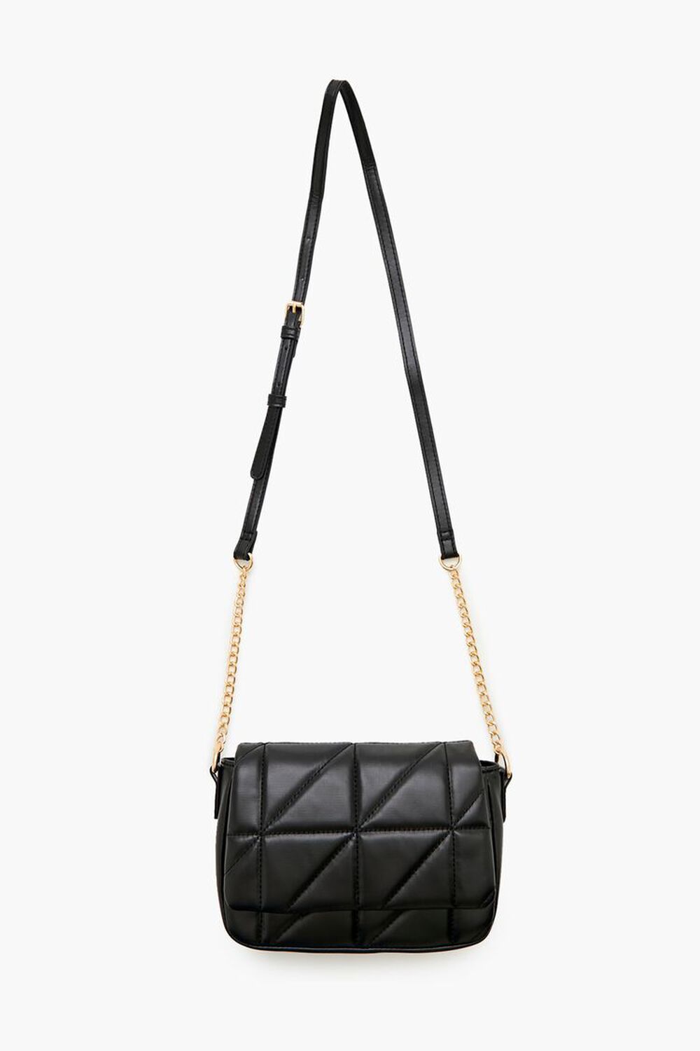 Quilted Faux Leather Crossbody Bag FOREVER21