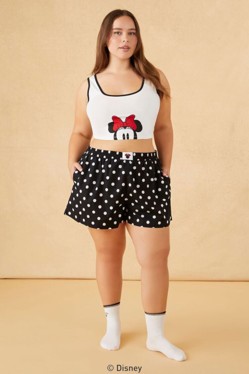 Женские Пижамные шорты FOREVER21 Disney Минни Маус FOREVER21