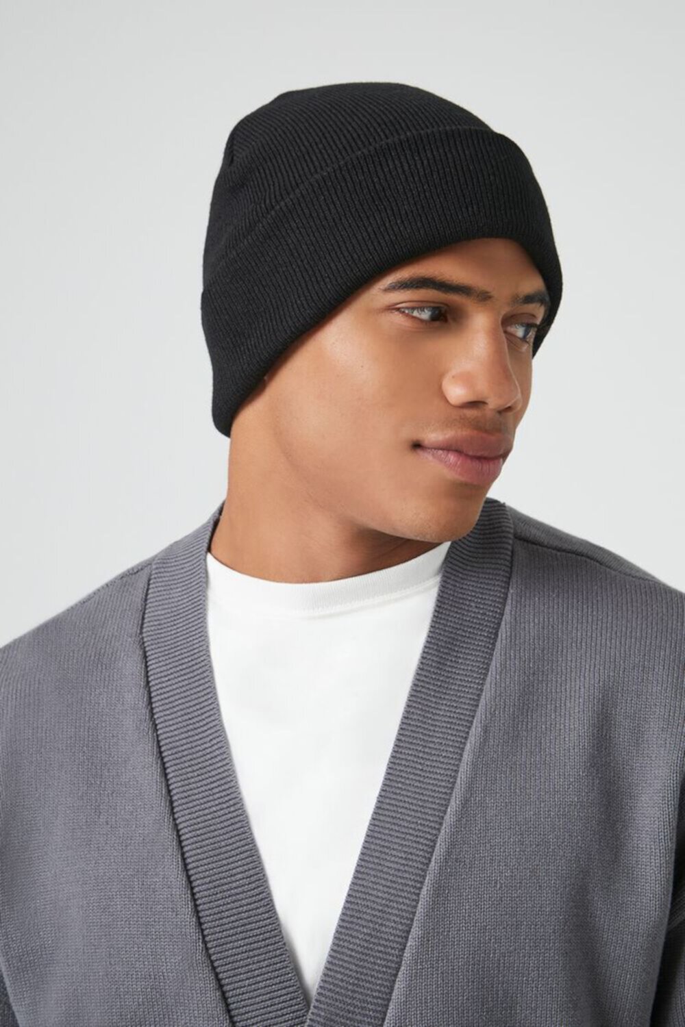 Ribbed Foldover Beanie FOREVER21