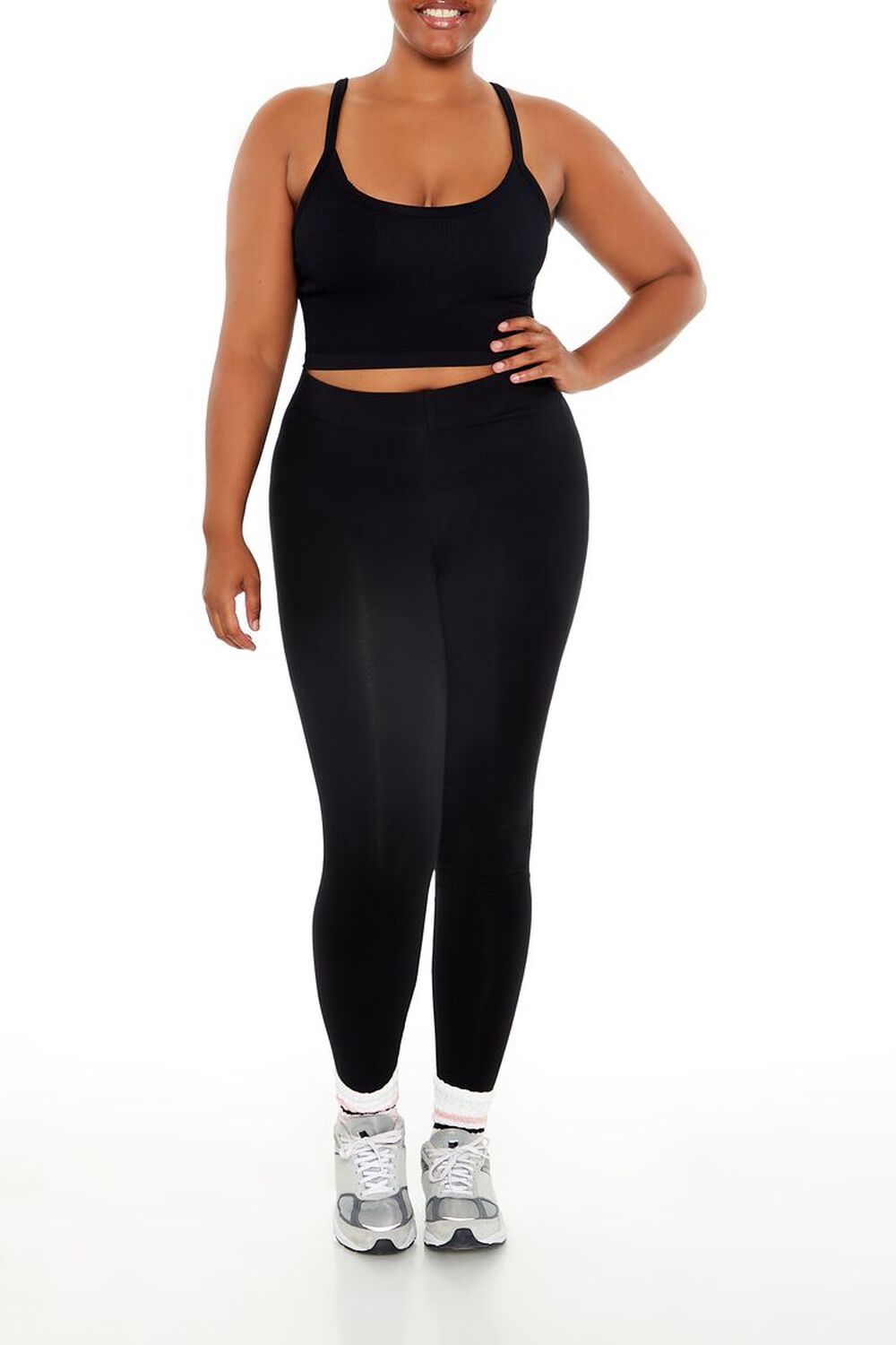 Plus Size Cotton Leggings FOREVER21