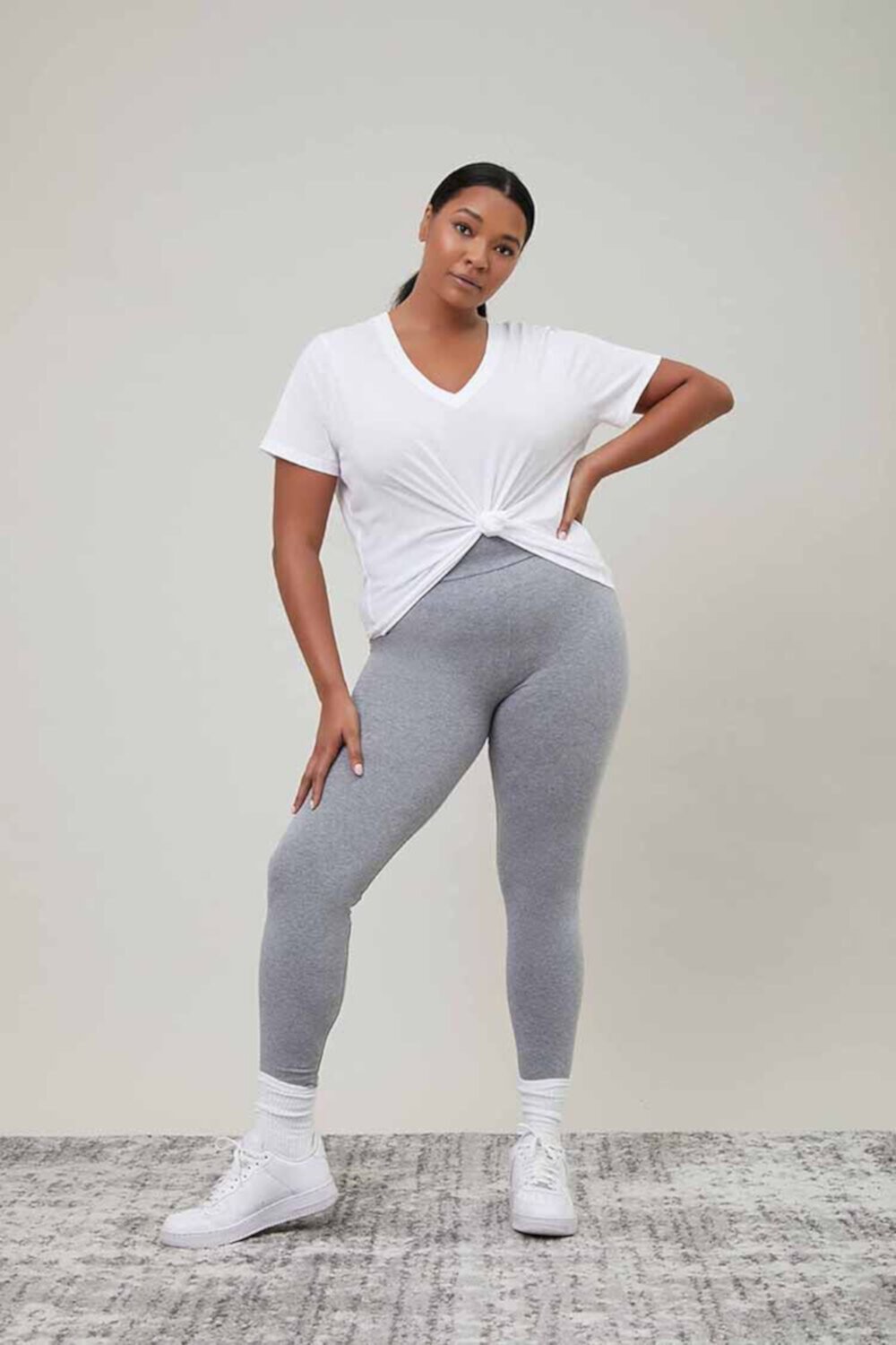 Plus Size Cotton Leggings FOREVER21