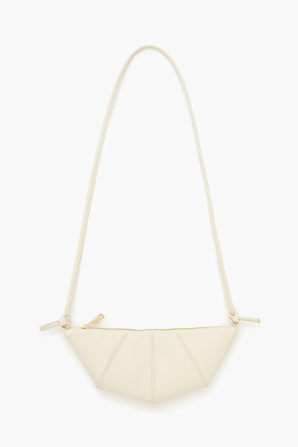 Seamed Crescent Crossbody Bag FOREVER21