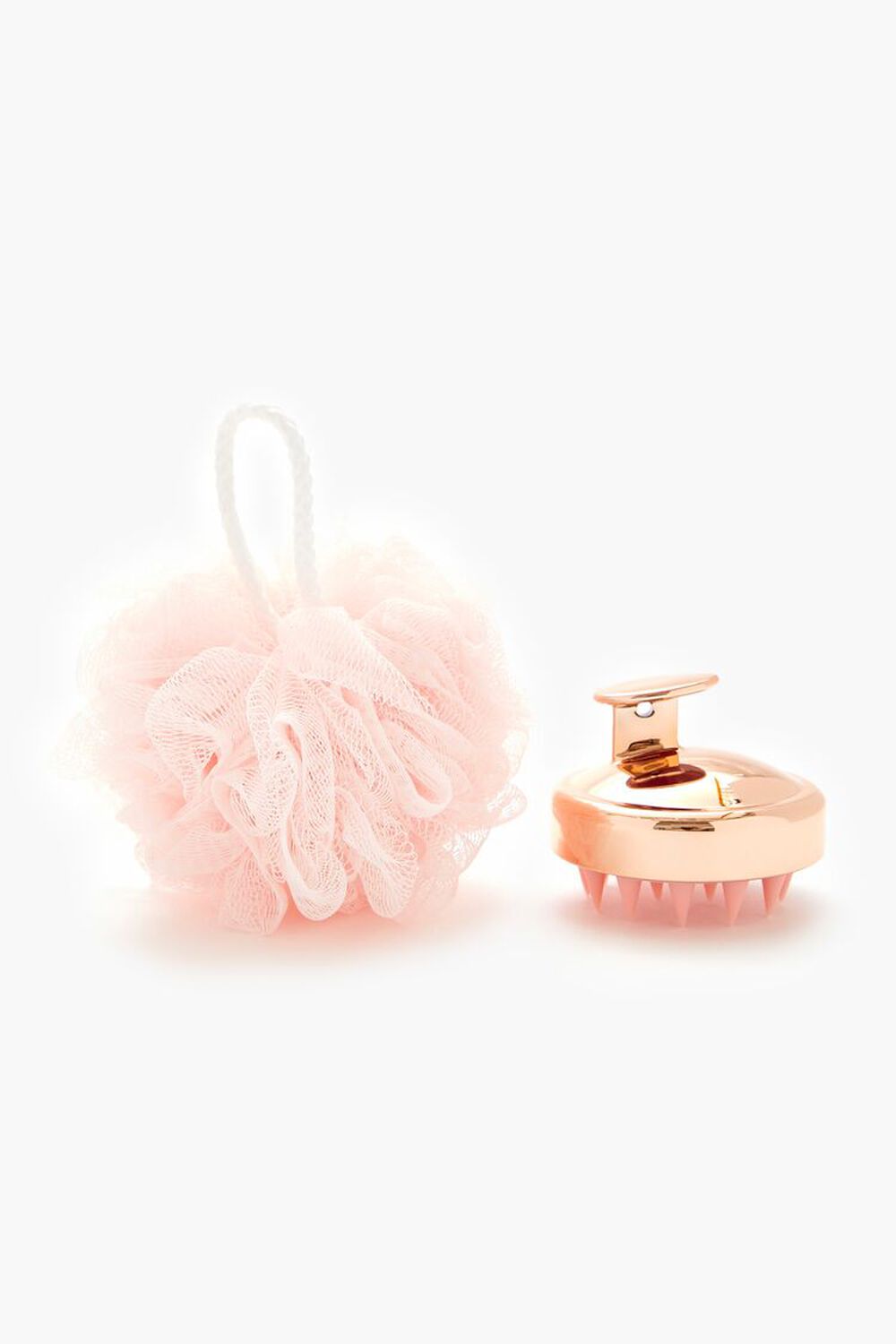 Bath Loofah & Head Massager Set FOREVER21