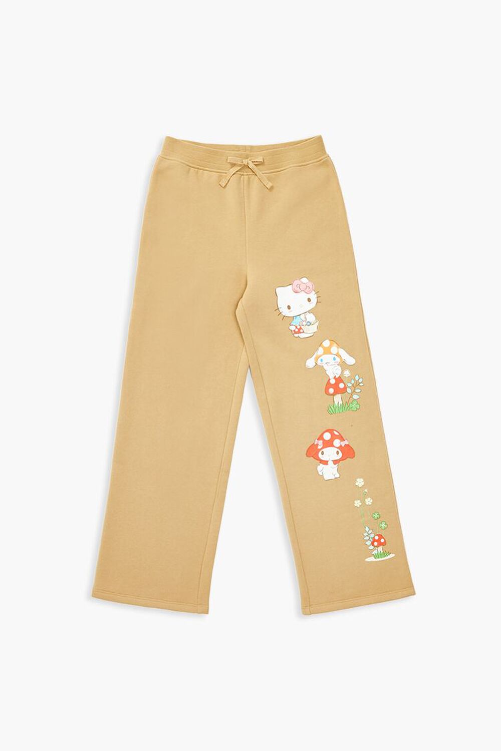 Girls Mushroom Hello Kitty Sweatpants (Kids) FOREVER21