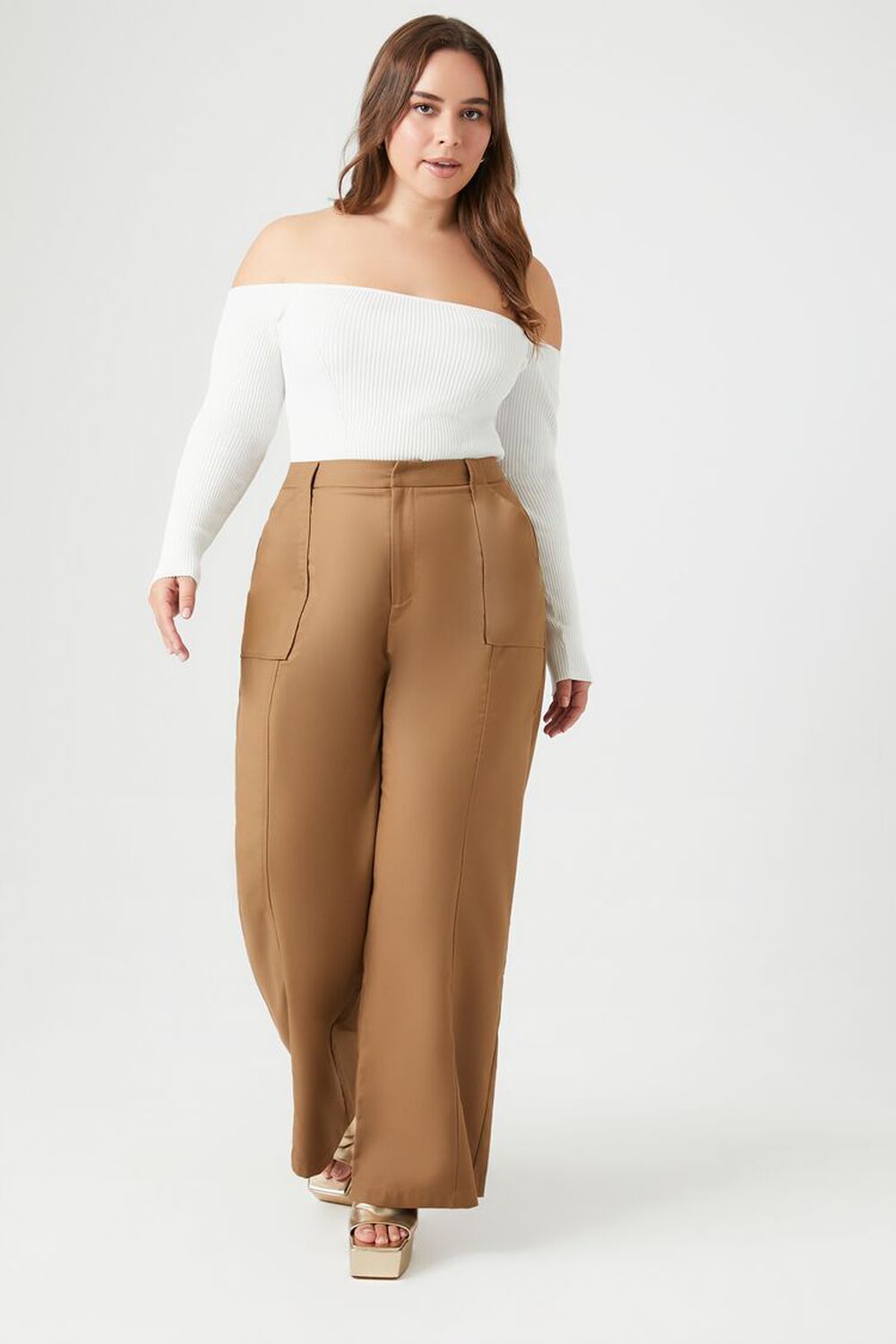 Plus Size Straight-Leg Pants FOREVER21