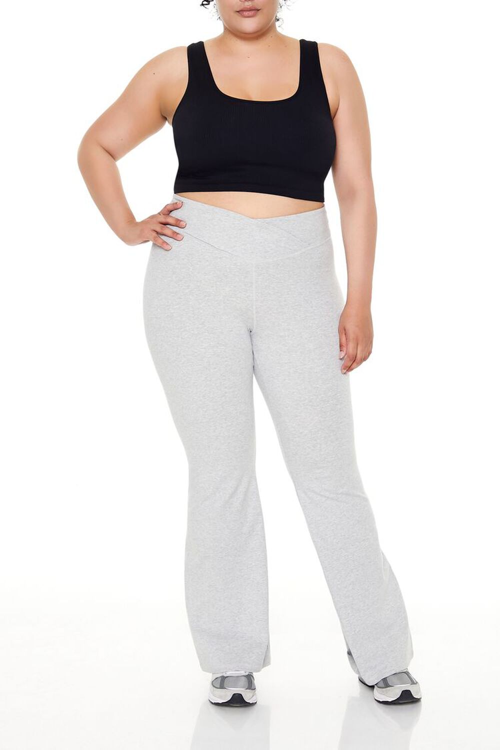 Plus Size Active Flare Leggings FOREVER21