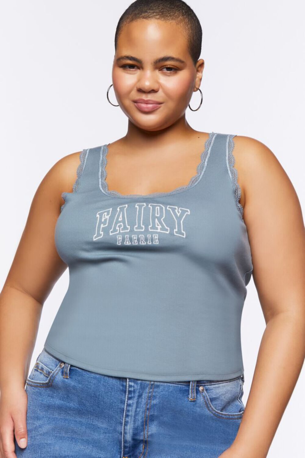 Plus Size Fairy Graphic Tank Top FOREVER21