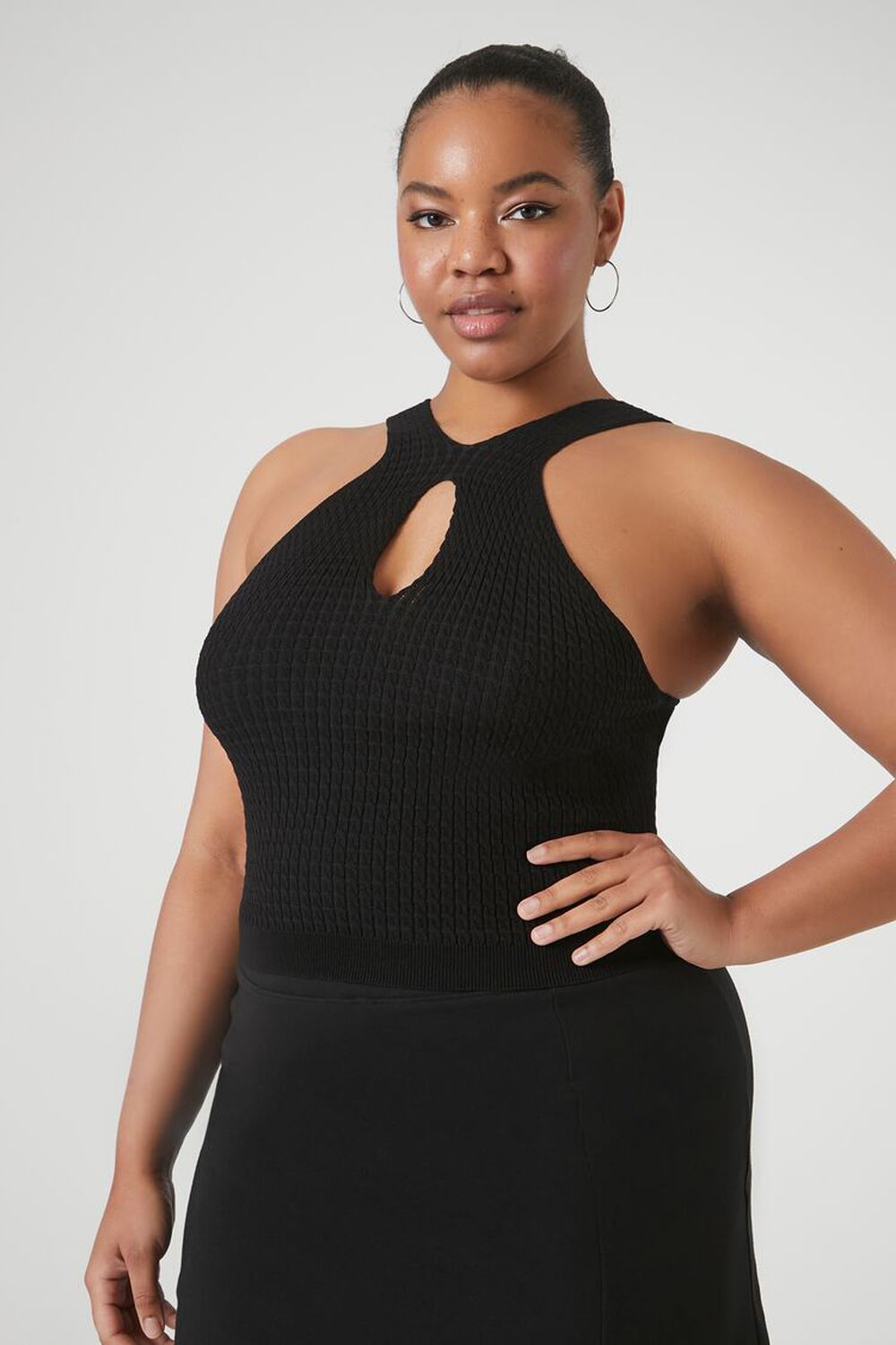 Plus Size Sweater-Knit Tank Top FOREVER21