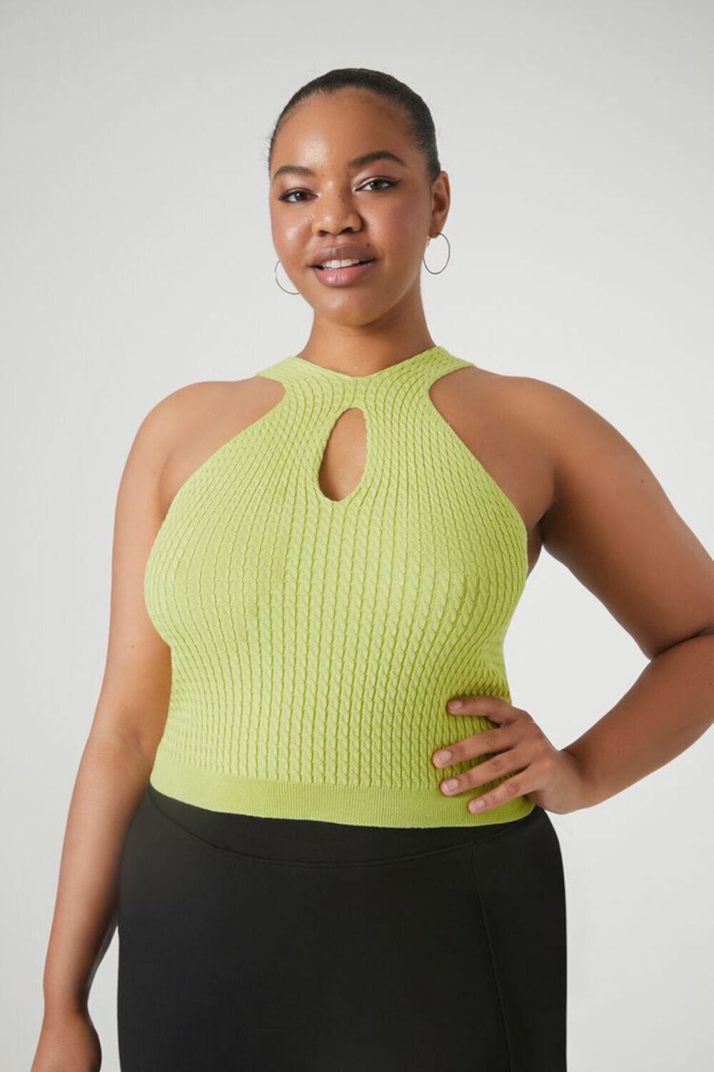 Plus Size Sweater-Knit Tank Top FOREVER21