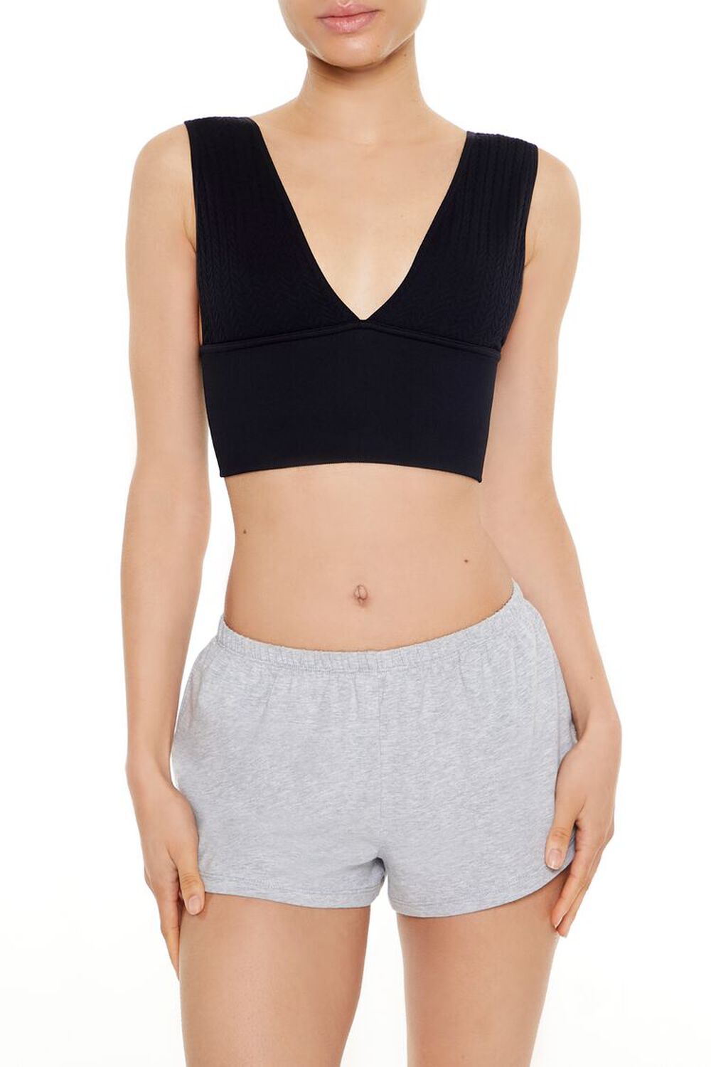 Женский Бюстгальтер FOREVER21 Seamless V-Neck Longline FOREVER21