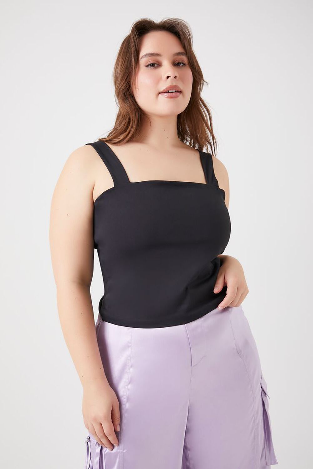 Plus Size Square-Neck Tank Top FOREVER21